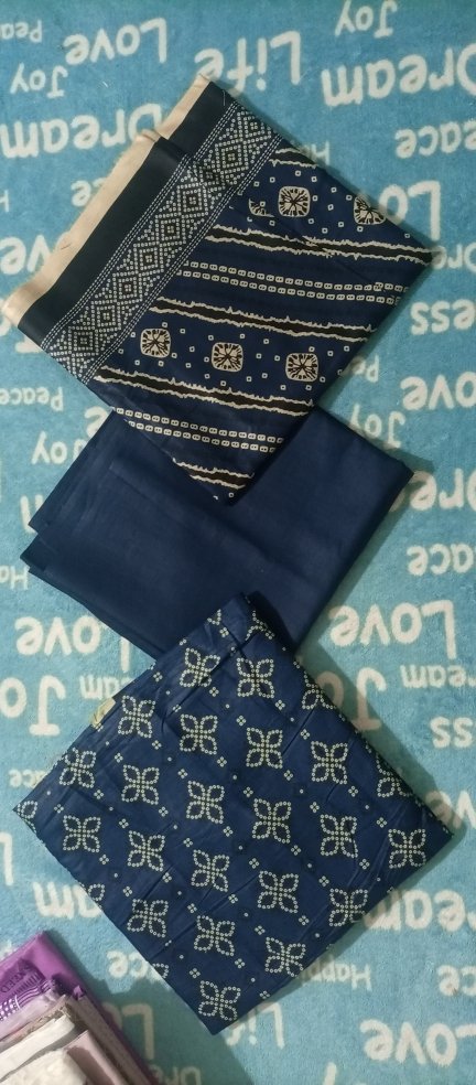Dark Blue 3Pc Unstitched
