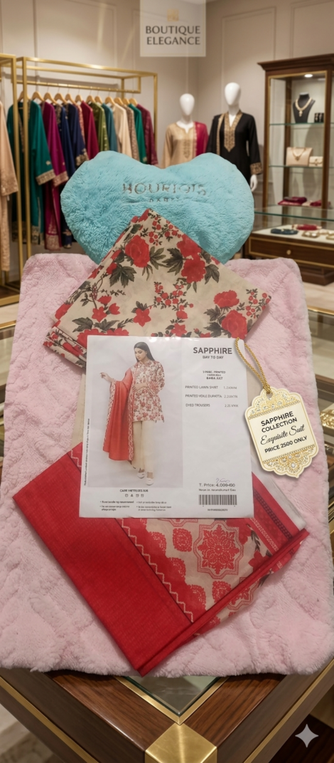 3 PC Lawn Unstitched