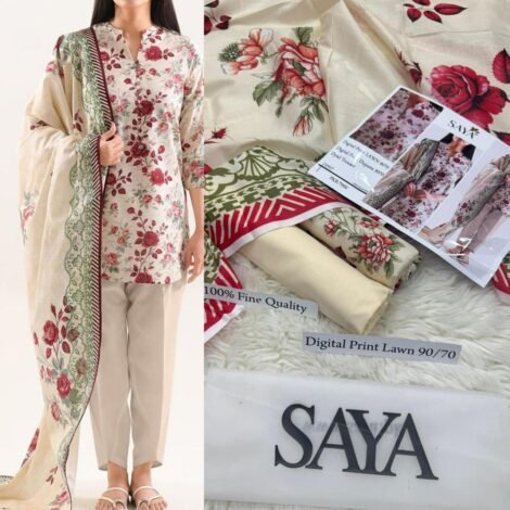 3Pc Saya Brand Unstitched